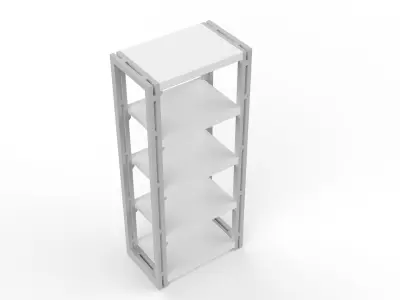 Bookcase Miniature with 3 Different Sizes 3D print model