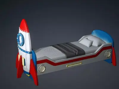 DreamCraft Beds 1 Low-poly 3D model