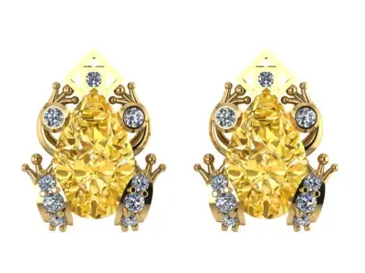 jewelry earing 3D print model