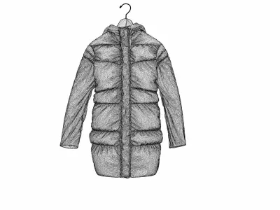PUFFY JACKET 3D model