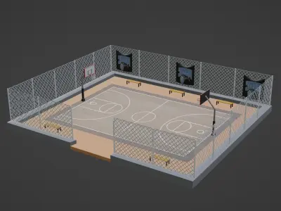 Basketball Stadium - Orlando Magic Low-poly 3D model