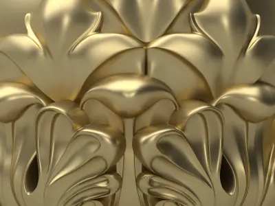 Carved Finial 3D model