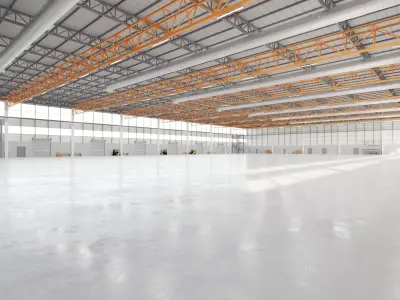 Industrial Warehouse Interior 19 Low-poly 3D model