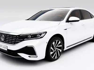 Volkswagen Passat PHEV 2022 Low-poly 3D model