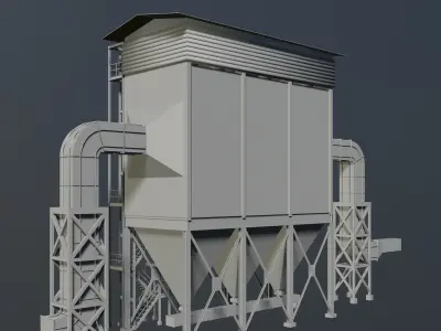 Industrial building 2023-0007 3D model