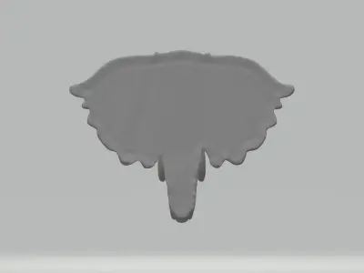 Elephant Head Pendant  3D print model