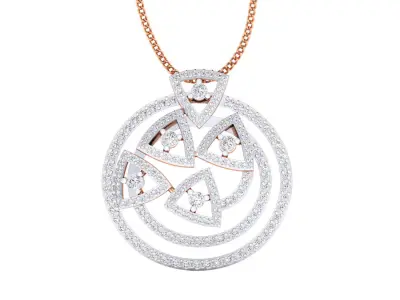Women pendant 3D print model 4