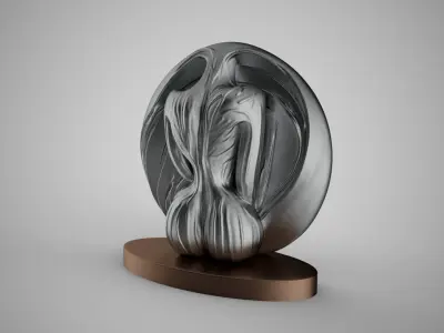 Woman Abstract Trinket 3D print model