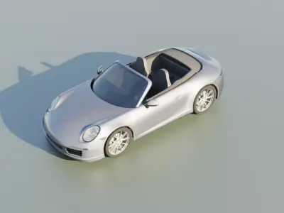 Car - Porche Cabrio 2015 3D model