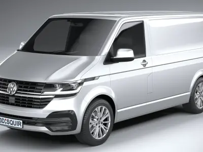 Volkswagen Transporter T6-1 Panelvan 2020 3D model