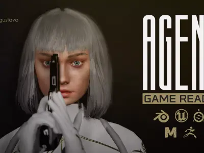 Character Scarth Low-poly 3D model