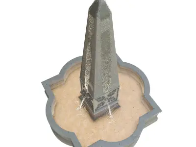 Palazzo Obelisk Fountain 3D model