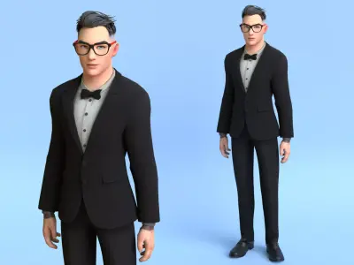 Men Character 02 3D model