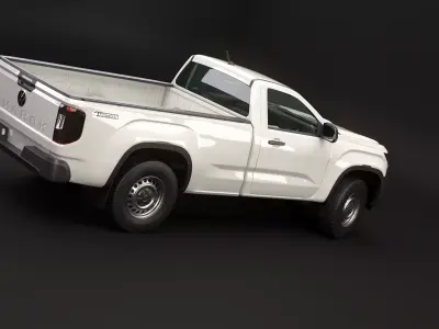 VW Amarok 2024 Base Single Cab Low-poly 3D model