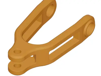 Plastic Premium Bike Yoke Toy 3D model