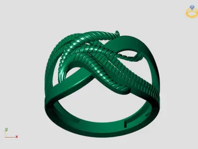Women Plain Ring STL Models Womens Ring 3dmodels 3D print model 3D print model 52