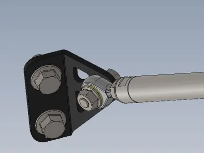 Adjustable Strut Brace for Abarth 500 3D model