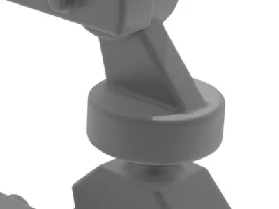 Robot Arm Low-poly 3D model