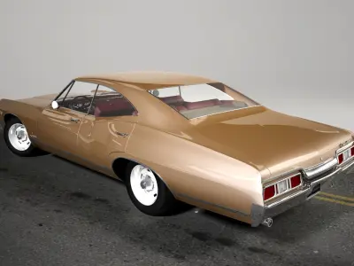Retro Car of 1967 3D model