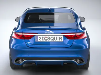 Jaguar XF 2021 3D model