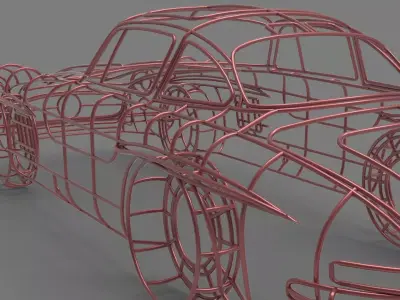 Mercedes-Benz 300 SL 3D print model