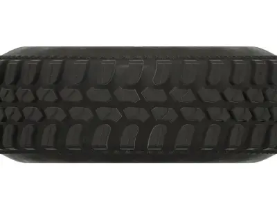 3d printable truck wheel with tire - Hi poly 3D print model