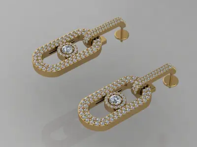 Earrings Messika  3D print model