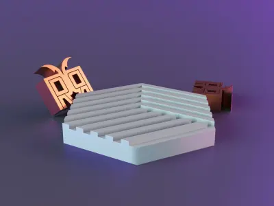 3D WALL PANEL  collection 11 of 14 3D print model