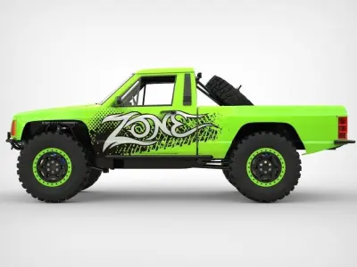 Jeep Comanche Zone Offroad 1994 3D model