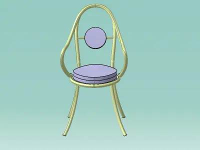 Chair Low-poly 3D model get