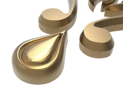  decorative pattern ready for 3D printing 3D model 353