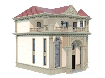 architecture luxury villa 3D model