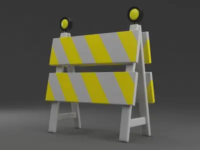 Barriers 7 barricade 3D model