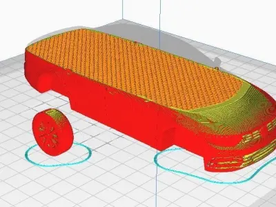 3D printable free passat model 3D print model