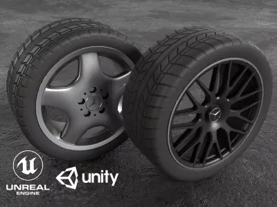 Car Wheels Tires Pack Collection