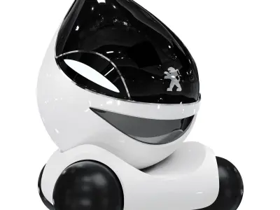 Stunning solar powered concept cars from Peugeot - Ecofriend Low-poly 3D model