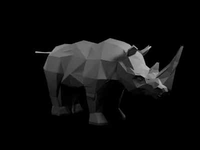 Animals Base Meshes Low-poly 3D model