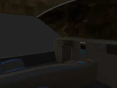 Police Car Scifi Free 3D model