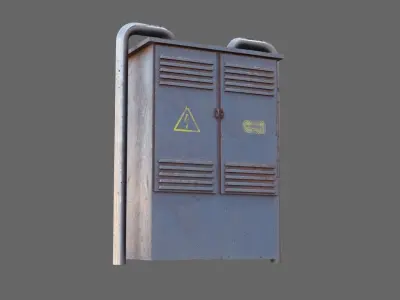 Electrical Box Low-poly 3D model