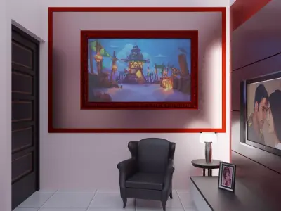 Interior Design ID01 Low-poly 3D model