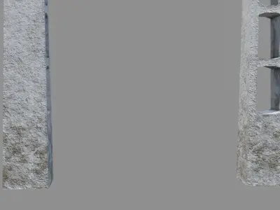 Concrete Utility Pole Free low-poly 3D model
