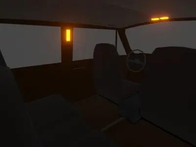 CarPack Low Poly car with two lights Low-poly 3D model