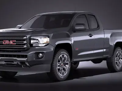 GMC Canyon 2015 VRAY 3D model
