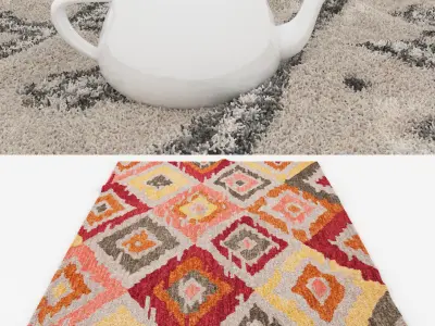 Rugs No 412 Low-poly 3D model