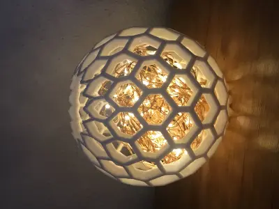Shadow Light Lamp - hexagon 3D print model