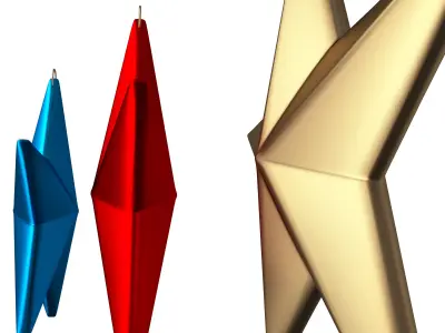 Star Ornament Low-poly 3D model