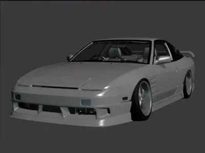 G Corporation Flash V2 Nissan 180sx Body Kit GTS GT6 GT7 Base 3D model