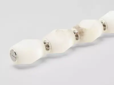 Alabaster Drop Pendant Light - Low-Poly Interior 3D Model 3D model