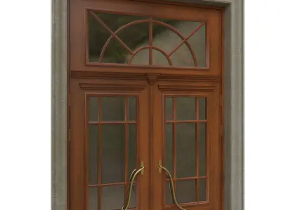 Entrance classic door 04 3D model