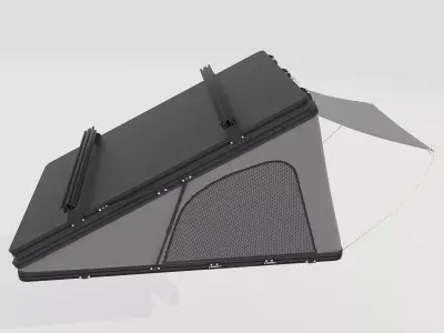 Car Tent Unfolded 3D model
